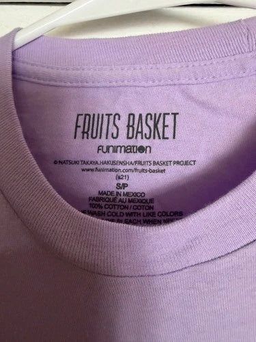 Fruits Basket Anime size S/P shirt excellent used condition